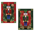 Joyful Traditions Double Sided Burlap House Flag