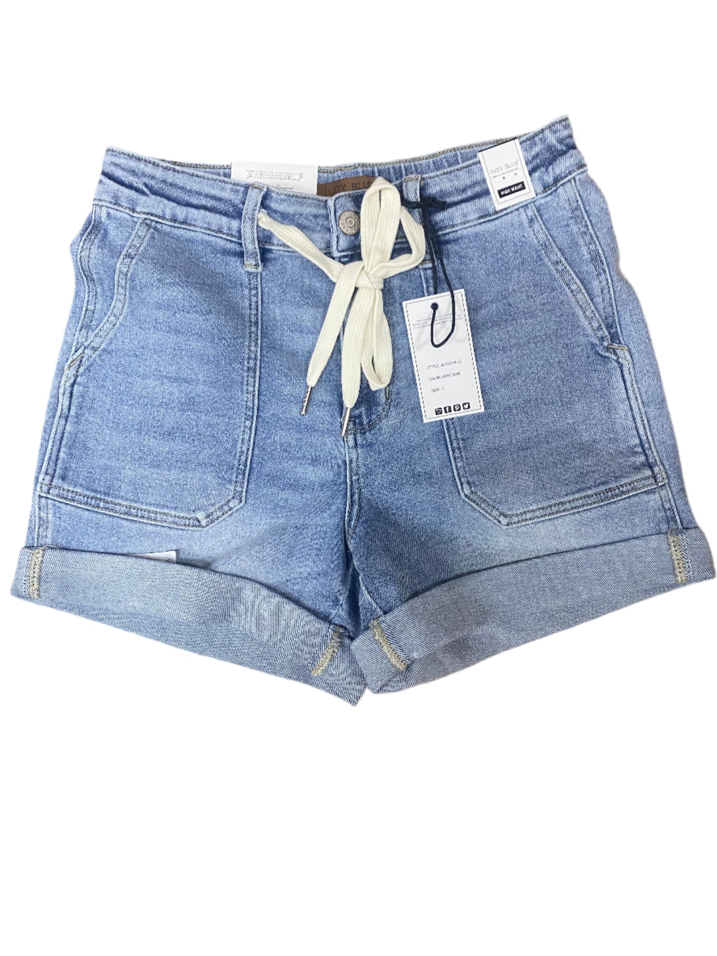 Judy Blue HW Cuff Jogger Shorts