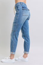 Judy Blue HW Cuffed Cargo Jogger