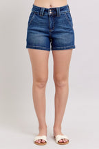 Judy Blue HW Double Waistband Shorts