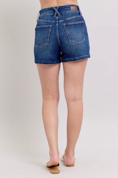 Judy Blue HW Double Waistband Shorts