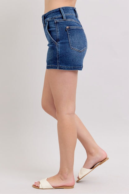 Judy Blue HW Double Waistband Shorts