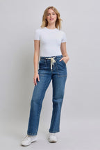Judy Blue HW Drawstring Wide