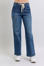 Judy Blue HW Drawstring Wide