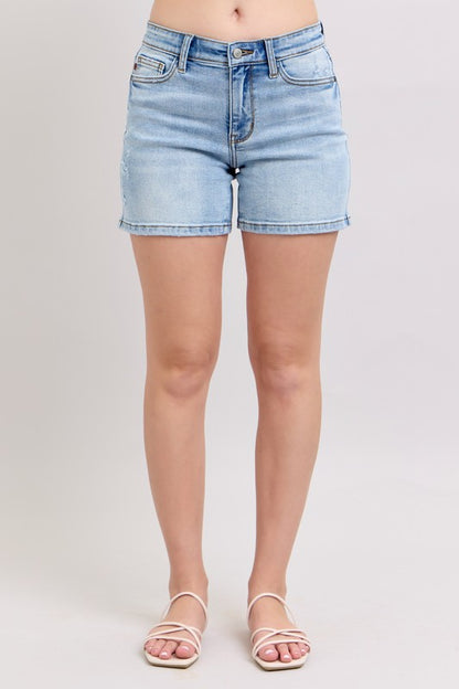Judy Blue MR Vintage Wash Dad Shorts