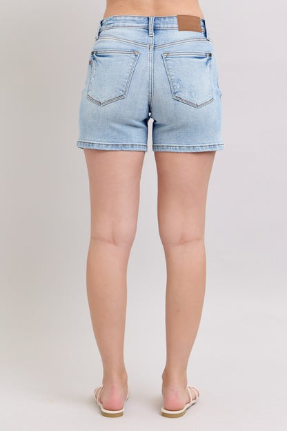Judy Blue MR Vintage Wash Dad Shorts