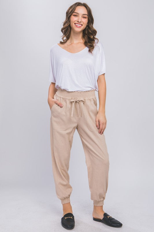 Elastic Waistband Pants