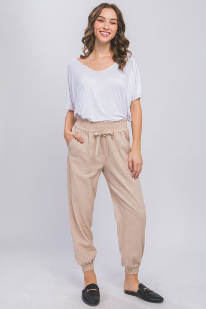 Elastic Waistband Pants