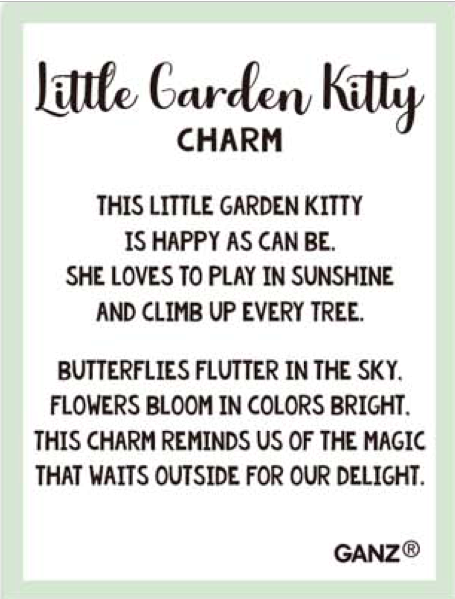 Garden Kitty Charm