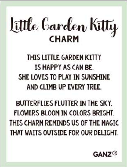 Garden Kitty Charm