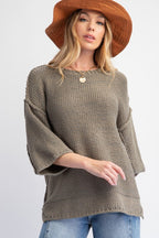 Easel Chunky And Cozy Oversized Knit Sweater