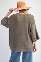 Easel Chunky And Cozy Oversized Knit Sweater