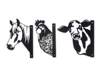 Laser Cut Peeking Farm Animal Decor