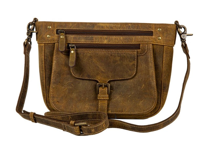 Lawson Roundup Satchel Leather & Hairon Bag
