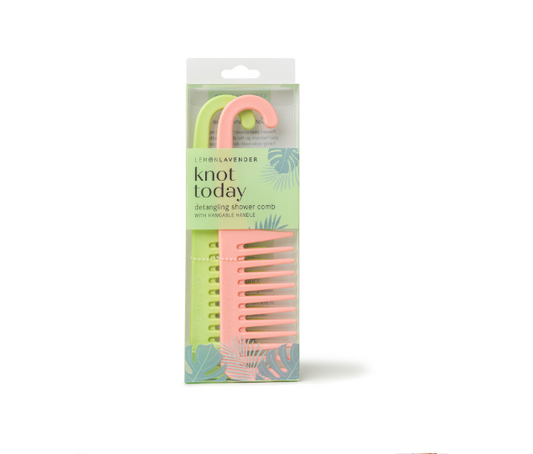 Lemon Lavender Knot Today Detangling Shower Comb