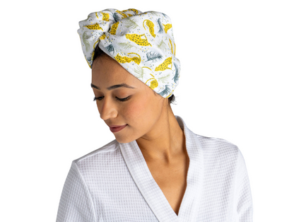 Lemon Lavender Plot Twist Microfiber Turbo Towel