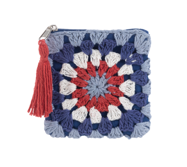 Crochet Patriotic Coin Purse