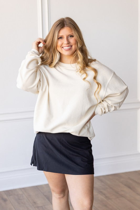 Luxe Corded Crew