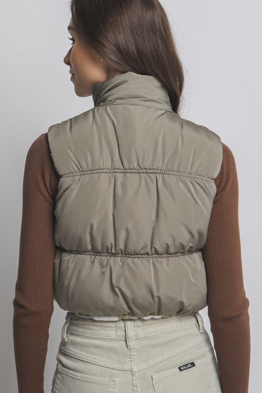 Have It Your Way Full-zip Reversable Puffer Vest