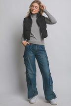 Have It Your Way Full-zip Reversable Puffer Vest