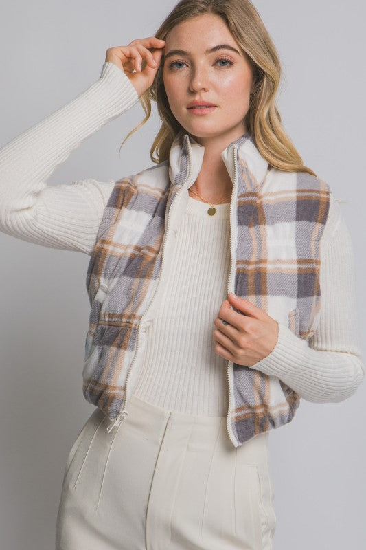 Have It Your Way Full-zip Reversable Puffer Vest