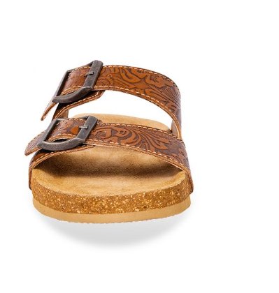Maggie Hand-tooled Sandals
