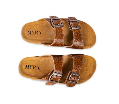 Maggie Hand-tooled Sandals