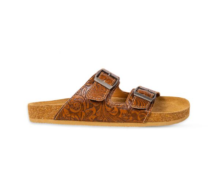 Maggie Hand-tooled Sandals