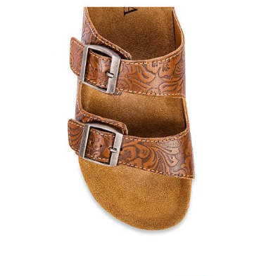 Maggie Hand-tooled Sandals