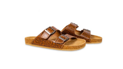 Maggie Hand-tooled Sandals