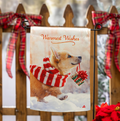 Majestic Corgi Lustre Garden Flag