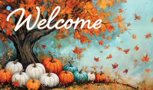 Maple Tree Pumpkins-Floor Mat