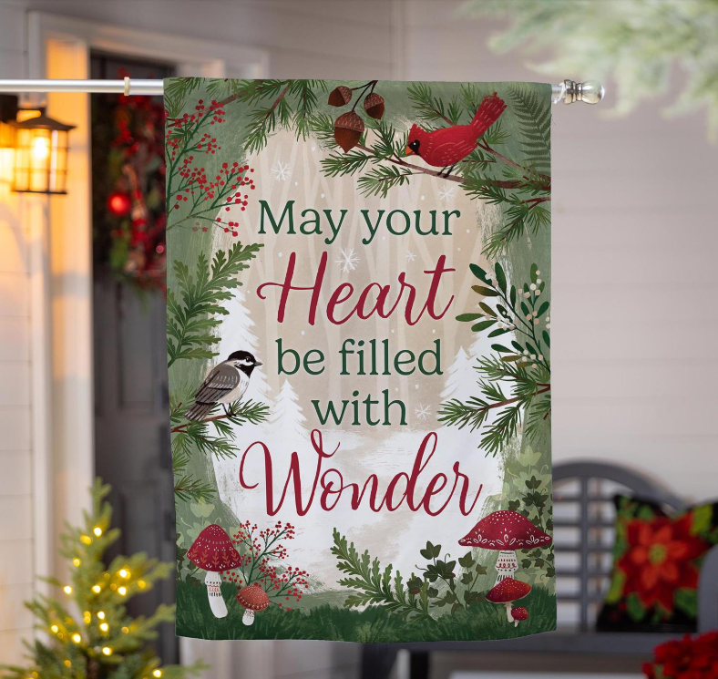 Wondering Heart Applique Flag