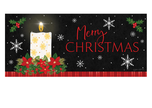 Merry Christmas Candle Sassafras Switch Mat