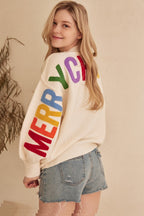 Christmas Oversize Christmas Sweater with Lettering