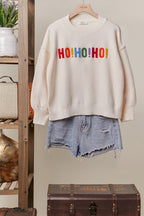 Christmas Oversize Christmas Sweater with Lettering