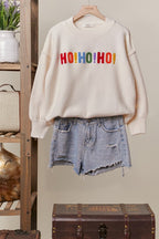 Christmas Oversize Christmas Sweater with Lettering