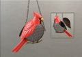 Metal Cardinal Outdoor Birdfeeder