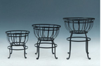 Metal Flower Basket Stand