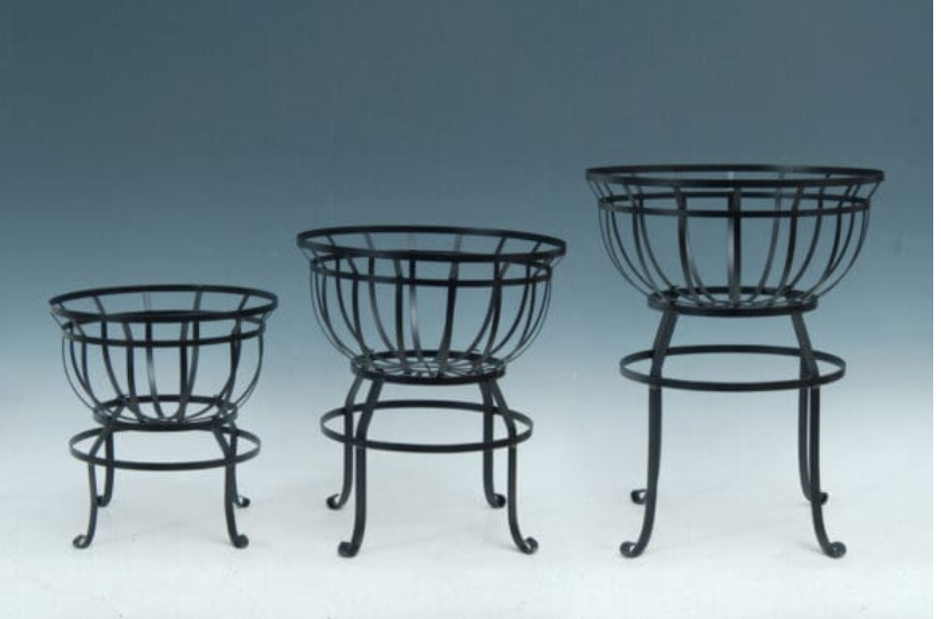 Metal Flower Basket Stand