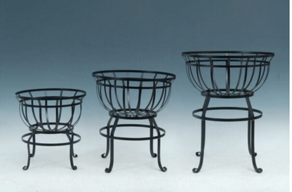 Metal Flower Basket Stand