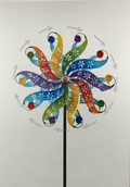 Metal Multi Color Spinner 79"H