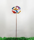75" High Metal Spinner Stake Round