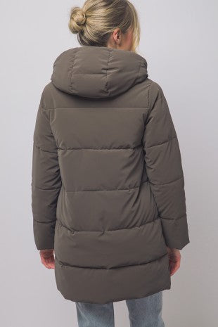 Mid-length Hooded Puffer Coat
