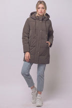 Mid-length Hooded Puffer Coat