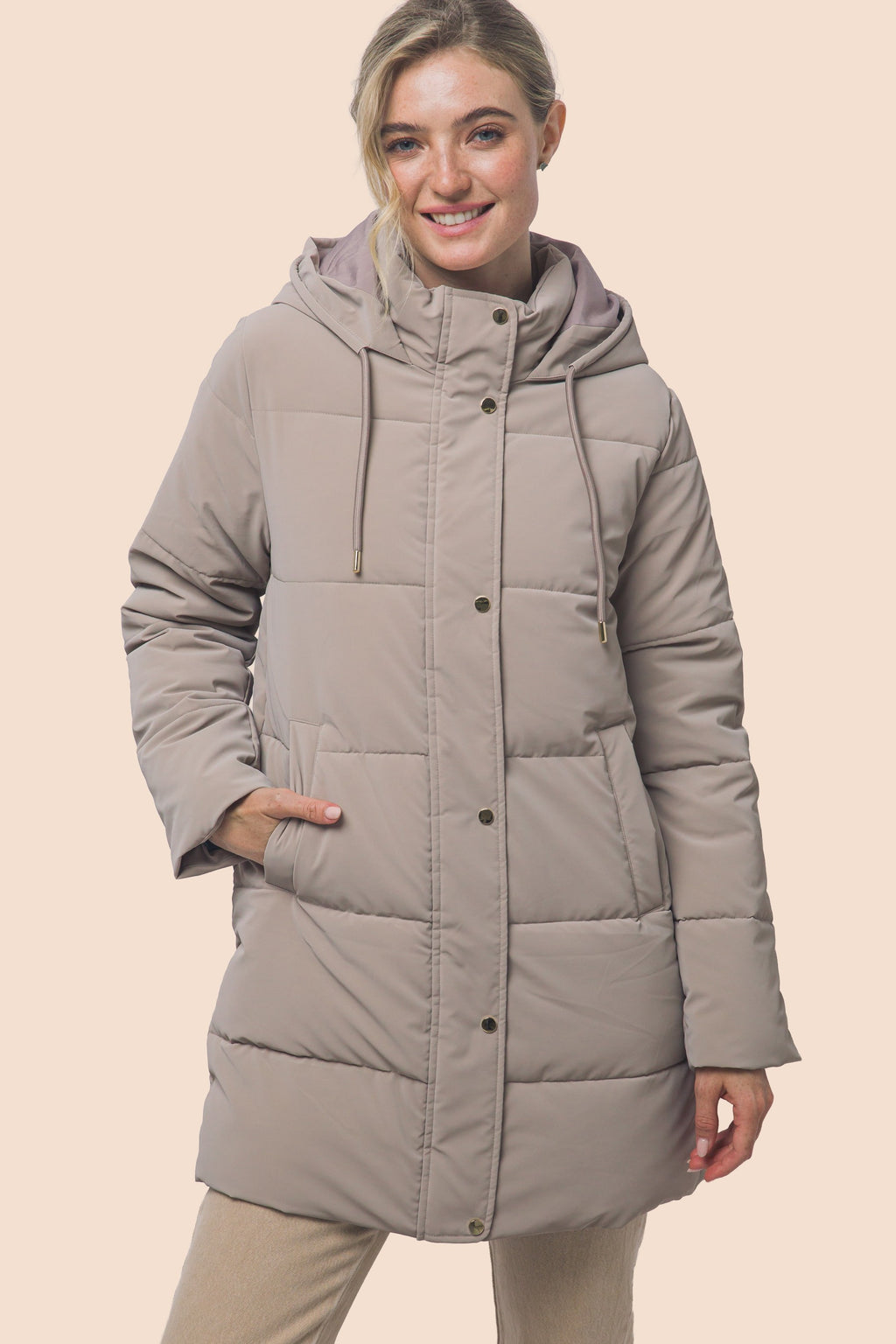 Mid-length Hooded Puffer Coat