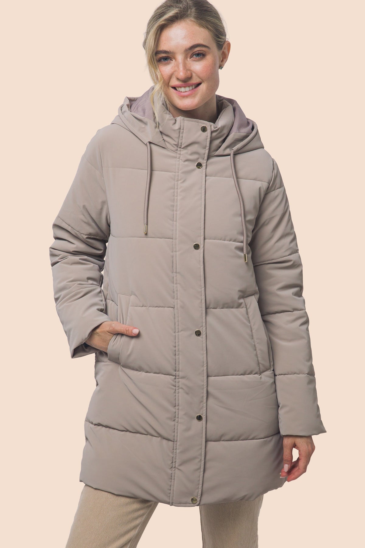 Mid-length Hooded Puffer Coat