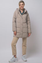 Mid-length Hooded Puffer Coat