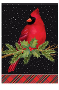 "Midnight Snow Cardinal" Garden Durasoft™ Flag