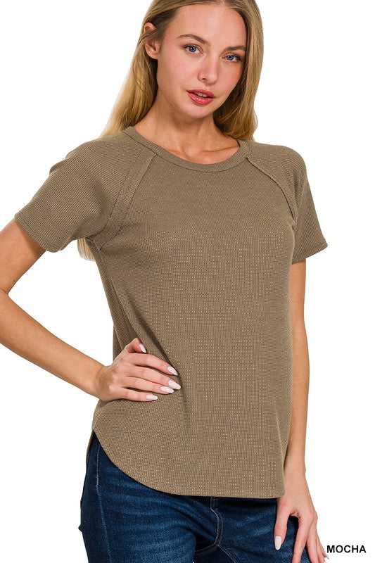Softest BABY WAFFLE SHORT SLEEVE TOP